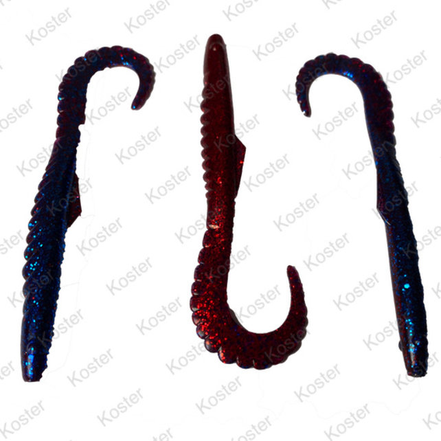 Gator Shad/Swister (Zeebaars) Bleu Red