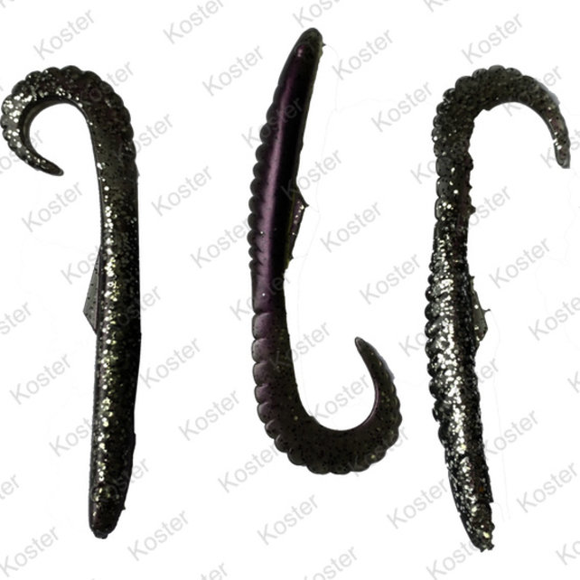 Gator Shad/Swister (Zeebaars) Paars parelmoer Glitter Gator Shad/Swister (Zeebaars) Paars parelmoer Glitter