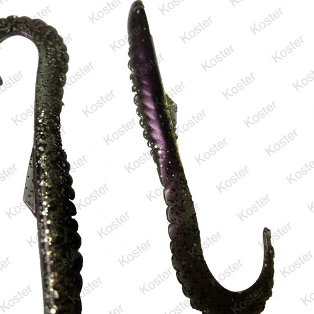 Gator Shad/Swister (Zeebaars) Paars parelmoer Glitter Gator Shad/Swister (Zeebaars) Paars parelmoer Glitter