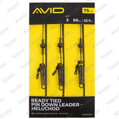 Ready Tied Pin Down Leader- Heli/Chod