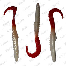 Gator Shad/Twister (Zeebaars) Parelmoer Red Tail