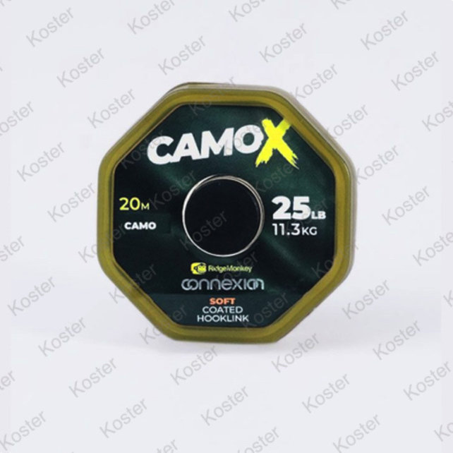 Connexion Camo X Soft Coated Hooklink 25LB Camo