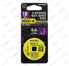 MXC-4 X-Strong Bait Band Rigs 45cm/18ins