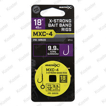 MXC-4 X-Strong Bait Band Rigs 45cm/18ins