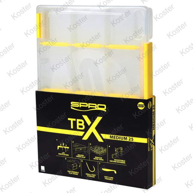 Tackle Box Medium 25x17.5x2.5cm Clear Tackle Box Medium 25x17.5x2.5cm Clear