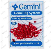 Genie Rig Beads 3mm - Red 100pcs