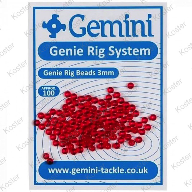 Genie Rig Beads 4mm - Red 100pcs