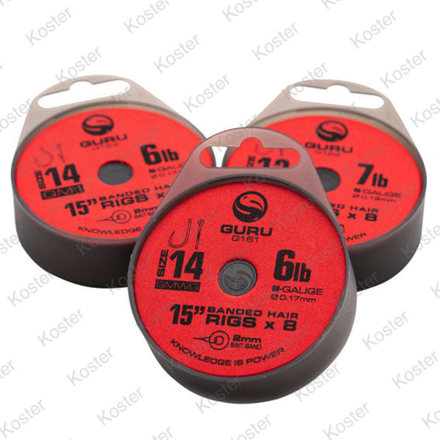 SMWG 15" Banded Hair Rigs 14-0.19mm SMWG 15" Banded Hair Rigs 14-0.19mm