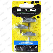 Zinc Screw-In Softbait Weights Zinc Screw-In Softbait Weights