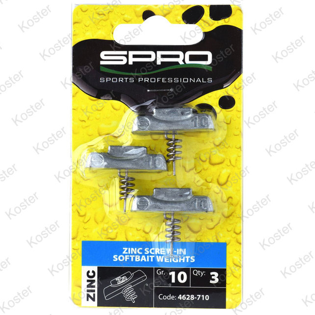 Zinc Screw-In Softbait Weights Zinc Screw-In Softbait Weights