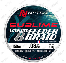 Sublime X8 Sinking Feeder Braid Dark Brown 150 Mtr.