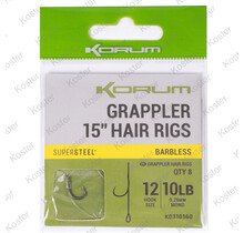 Grappler Hair Rigs 15" Barbless
