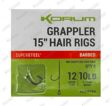 Grappler Hair Rigs 15" Barbed