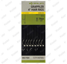 Grappler Hair Rigs 4" Barbless