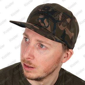 Flat-Peak Snapback Hat - Camo