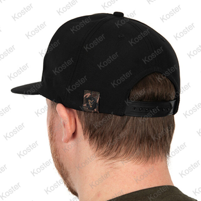 Flat-Peak Snapback Hat - Black/Camo Flat-Peak Snapback Hat - Black/Camo