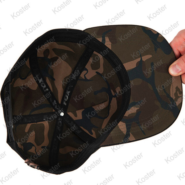 Flat-Peak Snapback Hat - Black/Camo Flat-Peak Snapback Hat - Black/Camo