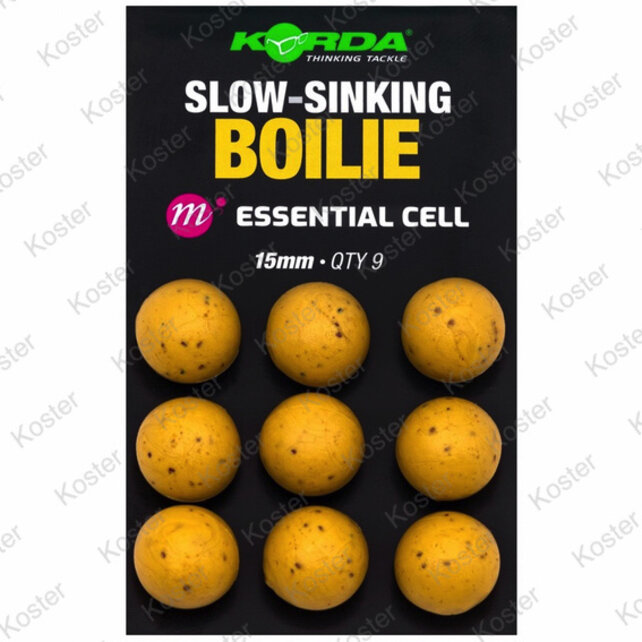 Slow-Sinking Plastic Boilie Essential Cell - 15mm Slow-Sinking Plastic Boilie Essential Cell - 15mm