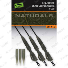 Edges Naturals Leadcore Lead Clip Leaders - 50LB