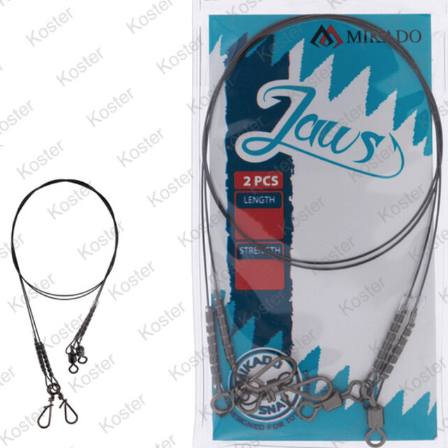 Titanium Leader Jaws Strong 25cm-18Kg 2 Pcs. Titanium Leader Jaws Strong 25cm-18Kg 2 Pcs.