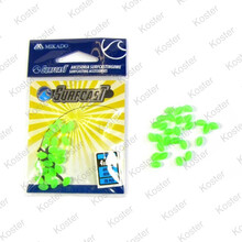 Surfcasting Beads Ellipse 3X4mm 0.8 Green 25 Pcs.
