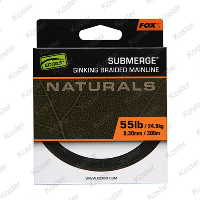 Naturals Submerge Sinking Braided Mainline 300 Meter 55LB Naturals Submerge Sinking Braided Mainline 300 Meter 55LB