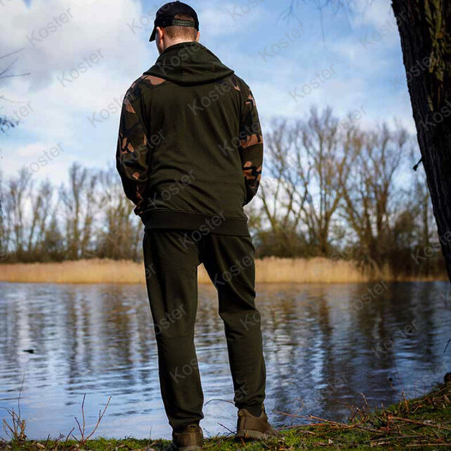 LW Khaki / Camo Split Zip Hoody