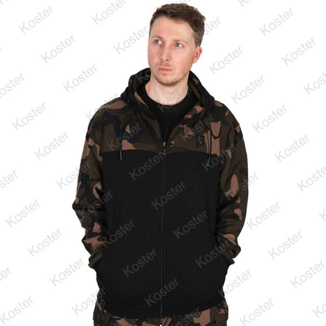 LW Black / Camo Split Zip Hoody LW Black / Camo Split Zip Hoody