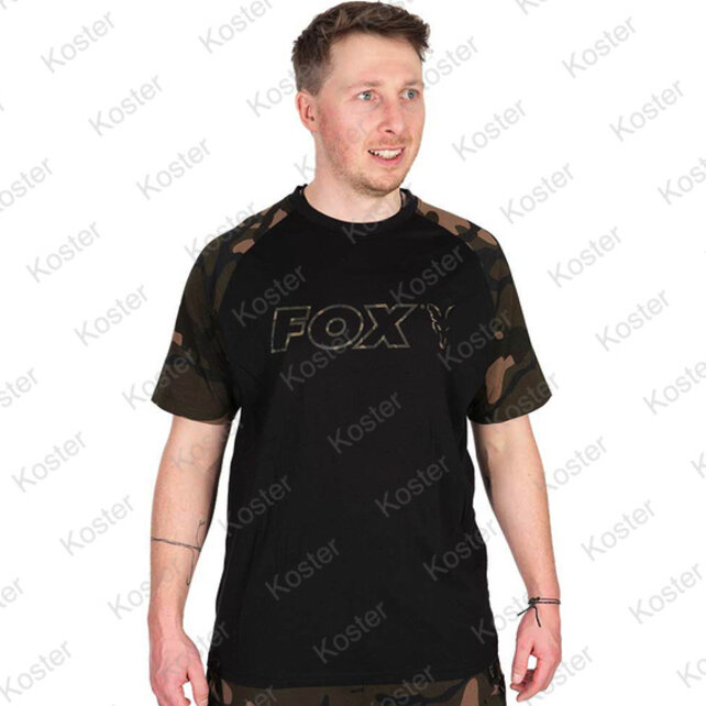 Black / Camo Outline T-Shirt