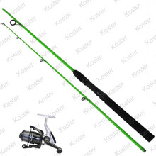 Fishing Gear Spin 1.65 mtr. Green Combo Set