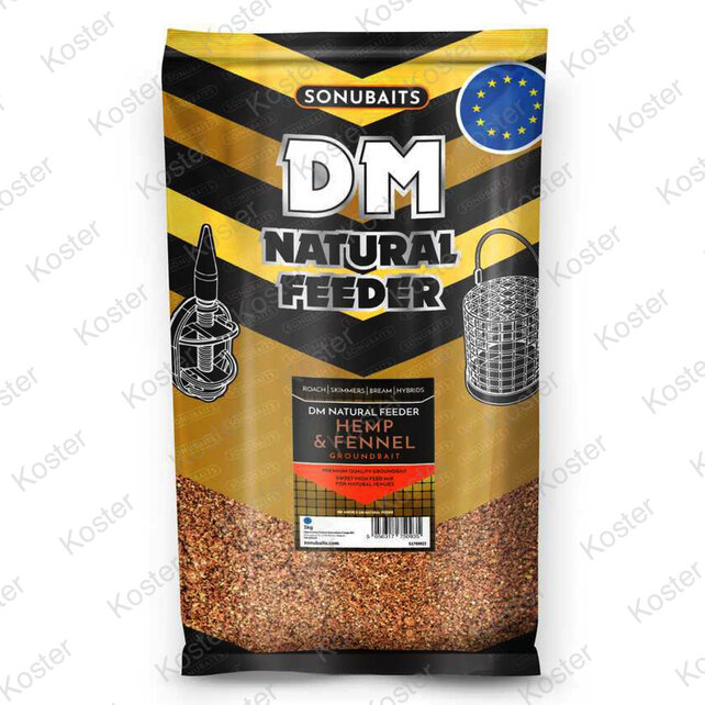 DM Natural Feeder - Hemp & Fennel Groundbait 1Kg