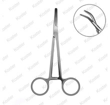 Curved Forceps Delphin  18 cm