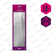 Square Bag With Holes Tightening Delphin Pva N'Tastic  10pcs  200 X 70mm