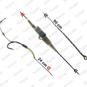 R2G Big Water Clip SR Leader 90/Combi Rig 2pcs Weed