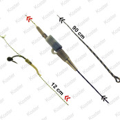 R2G Clip SR Leader 90/ Shot on the Hook Rig 2pcs Weed