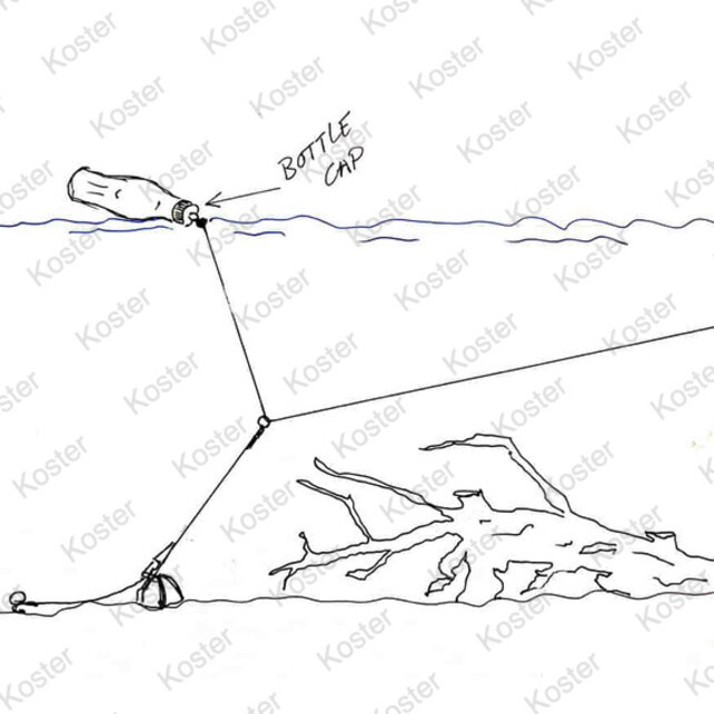 Buoy Big Eye Swivel Bottle Cap 1pcs