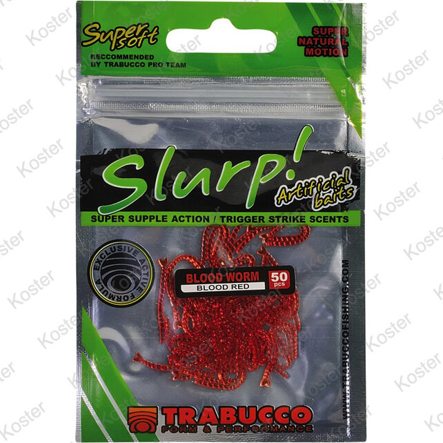 Trabucco Slurp Bait Bloodworm Red 50pcs. Trabucco Slurp Bait Bloodworm Red 50pcs.