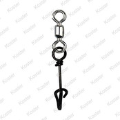 Mustad Fastach Clip with crane Swivel 10pcs. 4 Mustad Fastach Clip with crane Swivel 10pcs. 4