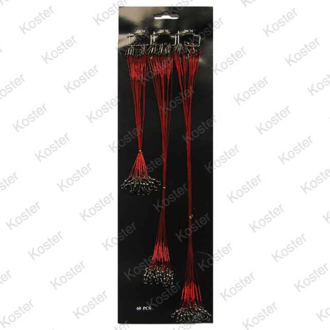 Steel Wire Card 3x20pcs.1x7 (red) Steel Wire Card 3x20pcs.1x7 (red)