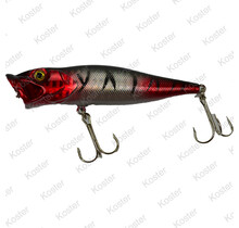 Top Popper Lure 9cm 12.7 Gram - Silver Red Tiger