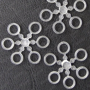 Clear Bait Bands Small 36pcs.