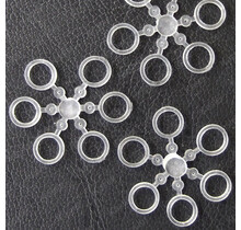 Clear Bait Bands Medium 18pcs.