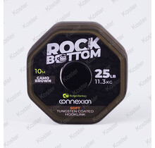 Rock Bottom Soft Coated Hooklink 25lb - Camo Brown