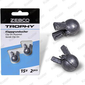 Zebco Trophy Clip-On Plummet 2 Stuks Zebco Trophy Clip-On Plummet 2 Stuks