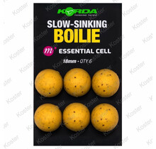 Slow-Sinking Plastic Boilie Essential Cell - 18mm