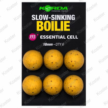 Slow-Sinking Plastic Boilie Essential Cell - 18mm