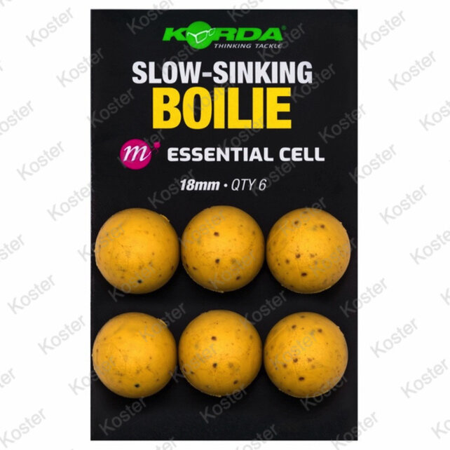 Slow-Sinking Plastic Boilie Essential Cell - 18mm Slow-Sinking Plastic Boilie Essential Cell - 18mm