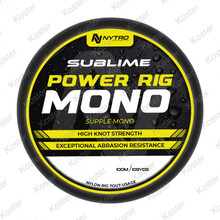 Sublime Power Rig Mono 100 Mtr. Crystal Clear.