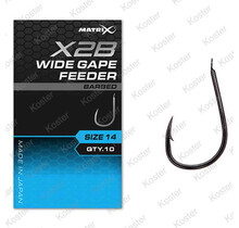 X2B Wide Gape Feeder Hooks - Barbed