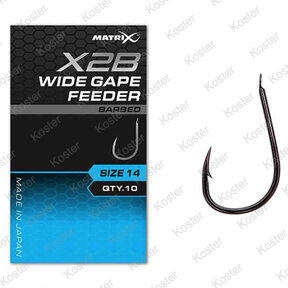 X2B Wide Gape Feeder Hooks - Barbed